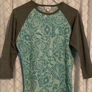 Teal and Gray Ariel Shirt